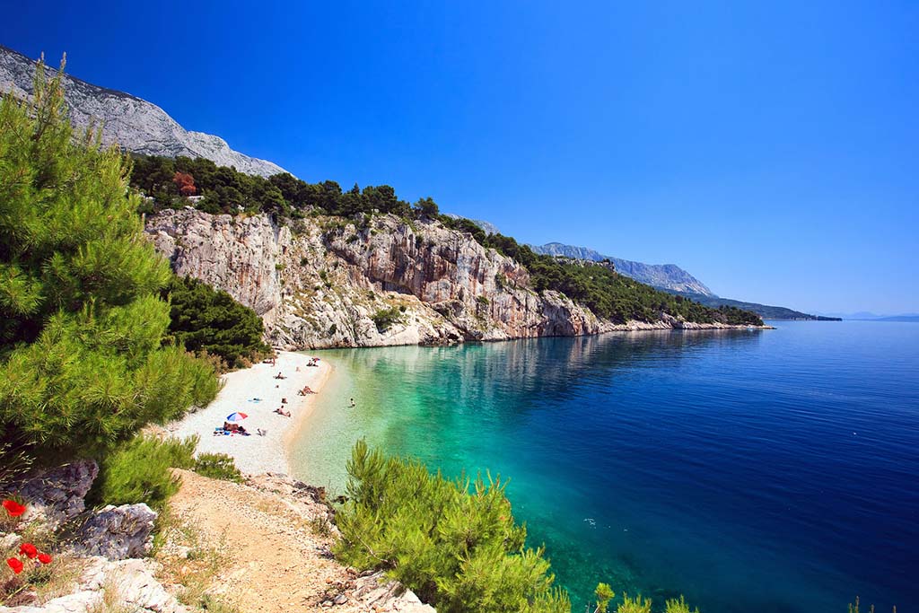 Makarska beach, Makarska, Makarska Riviera, Adriatic sea